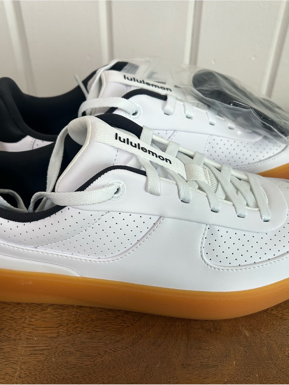 lululemon athletica White Sneakers with Gum Sole